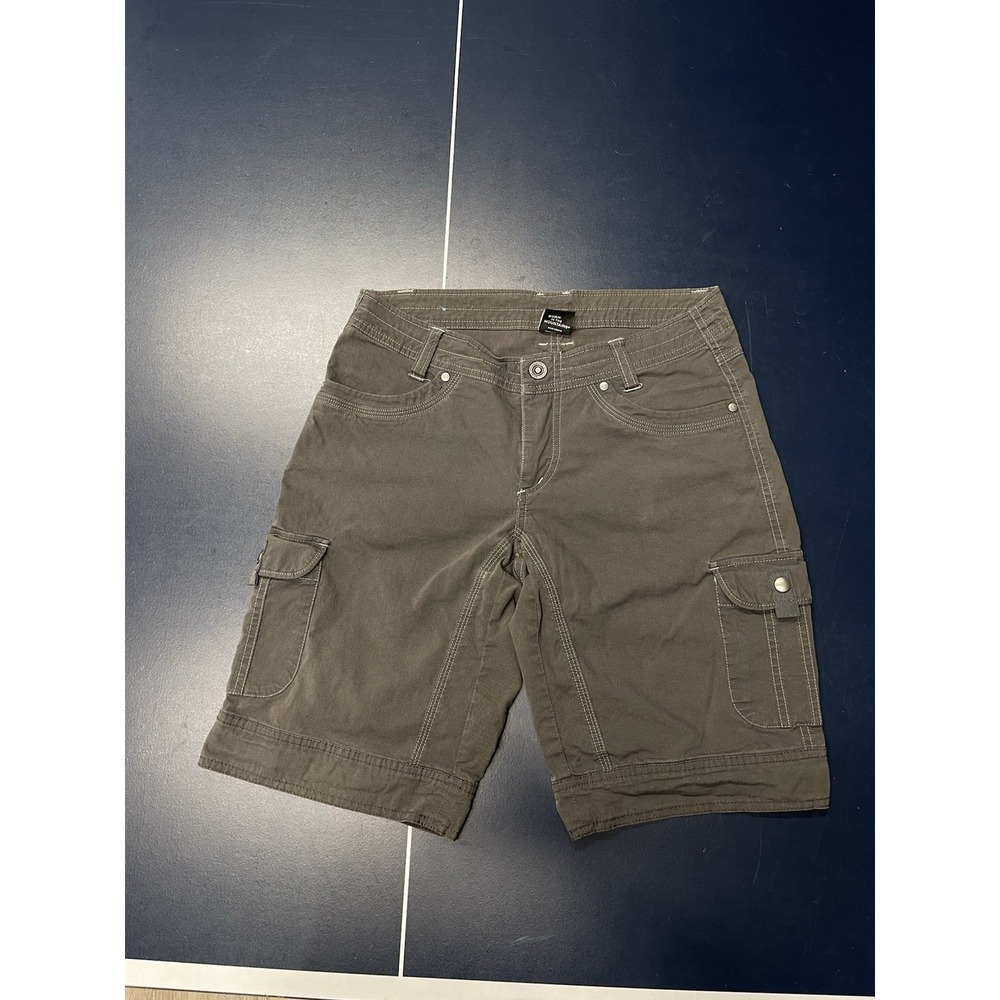 Kuhl Kurve Shorts Women's Size 6 Cargo Pockets Gray Hiking Stretch Outdoor